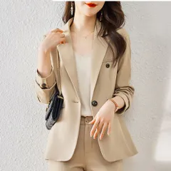 ☆ ベージュ ☆ Lサイズ ☆ ビジネススーツ レディース lybs11141 スーツ レディース かっこいい ビジネススーツ セットアップスーツ ママスーツ おしゃれ 女性 ビジネス 入園式 七五三 入学式 卒業式 パンツ シングルジャケット