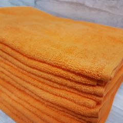 業務用バスタオル800匁オレンジ50枚 、240匁オレンジフェイスタオル50