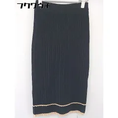 ◇ fifth フィフス ウエストゴム ロング プリーツ ニット スカート ブラック レディース  【中古】 【1107160004813】のサムネイル