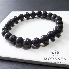[beads582]レムリアンジェイド8.8mm ブレスレット 23粒（天然石/ビーズ）
