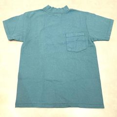 グッドウエア/Goodwear　モックネック　ポケットTシャツ　ブルー　ピンク