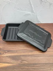 【新品】Hygge グリルパン(中)  直火　グリル　オーブン　レンジok