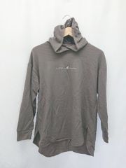 ◇ ⊇ KANGOL カンゴール フード 長袖 プルオーバーパーカー サイズM チャコールグレー系 レディース E  【1506110014818】
