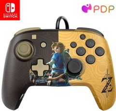 PDP Gaming Faceoff Deluxe+ Wired Switch Pro Controller Zelda: Breath of the Wild ゼルダ コントローラー