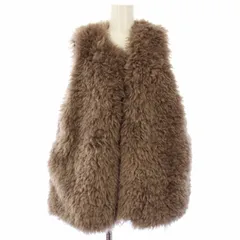 ジャーナルスタンダード レリューム JOURNAL STANDARD relume 24AW ロングカーリーフェイクファーベスト ジレ F ブラウン 24011462102030 /TK