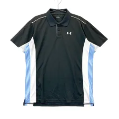 サイズ：XL UNDER ARMOUR アンダーアーマー MGF4922 半袖ポロシャツ 刺繍  ブラック系 [240101505606] ゴルフウェア メンズ ストスト