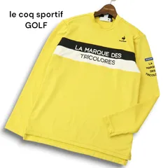 le coq sportif GOLF ルコック スポルティフ ゴルフ 通年 ロゴ★ 長袖 モックネック カットソー ロンTシャツ Sz.M　メンズ