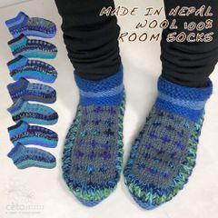 ルームソックス 靴下 ネパールウール フリース裏地付き 22〜25cm no.5