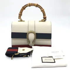 美品 GUCCI グッチ 2WAY バッグ ディオニュソス バンブー ハンド ショルダー