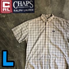 T6009 CHAPS Ralph Lauren チェックシャツ　半袖　古着