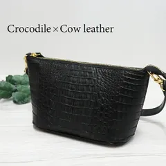 希少　美品　ワニ　カイマン　2way バンド　ショルダー バッグ 美品】高級カイマンレザー ワニ革 ハンドバッグ 2way ショルダー