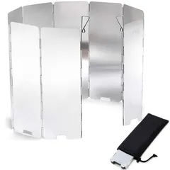 【速発送】ウィンドスクリーン 大型風除板 防風板 反射板 ルミ製 折り畳み式 強化版 延長版 軽量 収納袋付き 固定ピン付き キャンプ用  登山 バーベキュー キャンプ かぜよけ ウトド 屋外 屋内