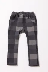 Tappet/ダブルフェイスチェックプリントスキニーパンツ ズボン　新品子供服100 キッズ 男の子 女の子のサムネイル