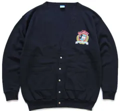 80s USA製 Disneyディズニー ミッキー マウス パチポケ スウェット カーディガン 黒 XL★ビンテージ キャラ ブラック ビッグサイズ