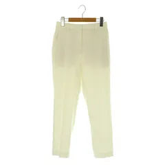 プラステ PLST リネンブレンドスティックパンツ テーパード スラックス ストレッチ S ホワイト /MY ■OS