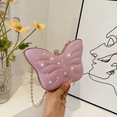 可愛い 小さなバッグ 個性的 ユニーク 蝶々 おしゃれ レディース ショルダーバッグ チェーンストラップ 斜めがけ ミニバッグ 口紅入れ コンパクト zzr0630387881f9