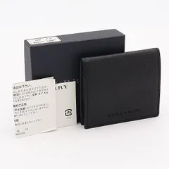 良品 箱付き バーバリー MS5499 09 ブラック 牛革 メンズコインケース2000000 NSK INU