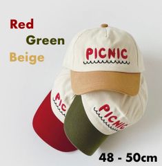 韓国子供服*PICNIC ロゴ キャップ 帽子 キッズ ベビー