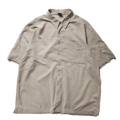 山内 / デッドストック・ストレッチリネンシャツ グレーカーキ - メルカリ