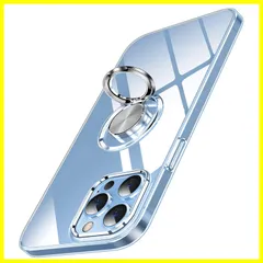 一体型 車載ホルダー対応 スタンド機能 アイホン13promax 耐衝撃 ストラップホール付き TPU 透明 クリアケース 用 携帯ケース 用 13プロマックス アイフォン スマホケース リング付き ケース カバー・クリア Max Pro 13 iPhone