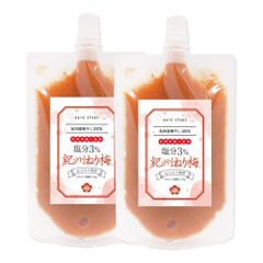 ねり梅 はちみつ梅 塩分3％ 2個セット【リピート率No.1】 ご飯のお供 介護 介護食 チューブ おにぎりの具 ＼BAYU STOREのはちみつ梅がそのままの味で練り梅に／ 減塩はちみつ 紀州南高梅 使用 200g おにぎり 具