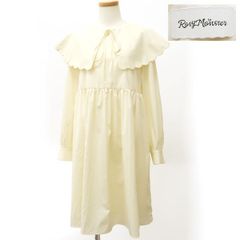 Rosy Monster ワンピース RMTO-0220S アイボリー 綿/ポリ 大きめ衿 長袖 ロージーモンスター ◆送料込◆質屋-8590
