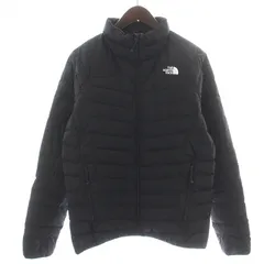 ザノースフェイス THE NORTH FACE サンダージャケット Thunder Jacket ダウン 中綿 ジップアップ ハイネック ロゴプリント L 黒 ブラック NY82212 /NW35 ■GY12