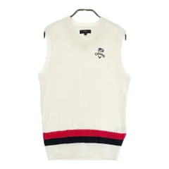 サイズ：M CALLAWAY キャロウェイ  ウール混 Vネック ニットベスト  ホワイト系 [240101367298] ゴルフウェア メンズ ストスト