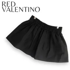 レッドバレンティノ　リボンミニスカート　38 RED VALENTINO(レッド・ヴァレンティノ) モヘヤ混スカート