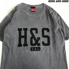 HIDE AND SEEK ショートスリーブTシャツ 半袖カットソー ロゴプリント Mサイズ グレー ハイドアンドシークのサムネイル