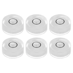 uxcell 6個 丸型バブルレベル 15x6mm ミニ円形ブルズアイ水準器 カメラ三脚 望遠鏡 ワークショップ ターンテーブル 写真フレームの水平出し用 ホワイト