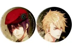 【中古】バッジ・ピンズ(キャラクター) [単品] ツキミ＆イズナ 缶バッジ2個セット 「PS Vitaソフト 殺し屋とストロベリー ブロッコリーオフィシャルストア限定セット」 同梱特典