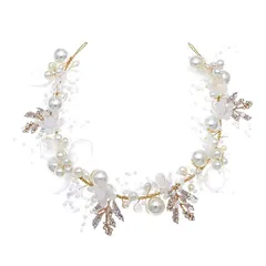 AVILMORE パール玉 ヘアドレス カチューシャ 髪飾り 発表会 ヘアアクセサリー 結婚式 入学式 卒業式