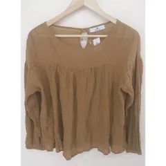 ◇ URBAN RESEARCH Sonny Label サニーレーベル 七分袖 ブラウス カットソー サイズF ブラウン系 レディース  【1206210004374】