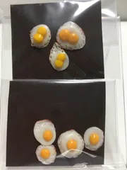 ハンドメイド　ミニチュアフード　目玉焼き