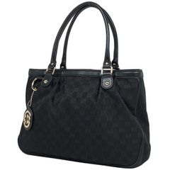 グッチ GUCCI GG柄 スーキー トートバッグ ショルダーバッグ トートバッグ GGキャンバス ブラック 296835 レディース 【中古】