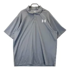 サイズ：3XL UNDER ARMOUR アンダーアーマー  半袖ポロシャツ  グレー系 [240101439189] ゴルフウェア メンズ ストスト