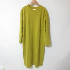 D408　LOWRYS　FARM　ローリーズファーム　カラシ色　ワンピース　ニットワンピ　F