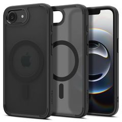 【特価商品】Spigen 【創業18年の技術力】 iPhone 16e ケース MagSafeアクセサリー対応 マグネット搭載 半透明 ストラップホール 指紋防止 米軍MIL規格 ウルトラ・ハイブリッド・マグフィット ACS09144 (フロスト・ブラック)