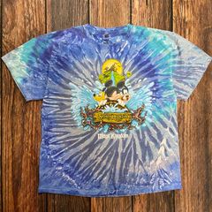 00s ディズニー プリントタグ アトラクションT タイダイ柄 一点モノ 