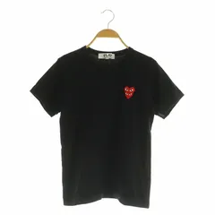 プレイコムデギャルソン PLAY COMME des GARCONS AD2023 ダブルハート半袖クルーネックTシャツ M ブラック /MY ■OS