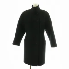 バレンシアガ BALENCIAGA EDITION コート ロング丈 スタンドカラー ウール シルク 絹混 アウター 34 XS 黒 ブラック /AN11のサムネイル
