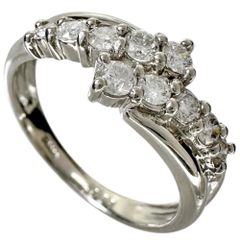 12.5号 ダイヤモンド 0.50ct リング・指輪 Pt900プラチナ 4.8g レディース 【中古】【真子質店】【NN】