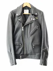 ルイスレザー LEWIS Leathers 441T CYCLON TIGHT FIT タイトフィット サイクロン ダブル ライダース レザー ジャケット 36 黒 ブラック ブランド古着ベクトル 中古250401のサムネイル
