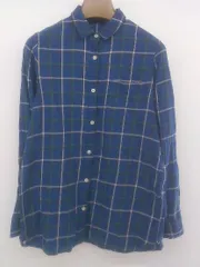 ◇ GLOBAL WORK グローバルワーク チェック 長袖 シャツ ブラウス サイズM ブルー ブラウン マルチ レディース P  【中古】 【1211140003366】