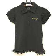 ★特価★【超美品】ルコック 半袖ポロシャツ 黒 袖メッシュ調 裾フリル レディース M ゴルフウェア 2022年モデル le coq sportif