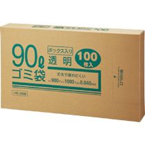 90L 500枚 ポリ袋 業務用 ゴミ袋 半透明 箱買い 収納 - メルカリ