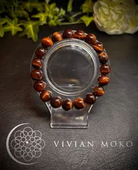 💎天然石    レッドタイガーアイ    ブレスレット   レディース＆メンズ       C356