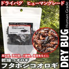 ★ドライバグ 乾燥コオロギ【フタホシコオロギ】両生類 爬虫類 小動物 餌