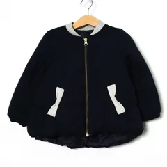 アーベーセー ナイロンジャケット 中綿入り ジャンパー アウター キッズ 女の子用 110サイズ ブラック abc 【中古】